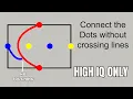High IQ Test Connect the Dots of Same Color without crossing lines