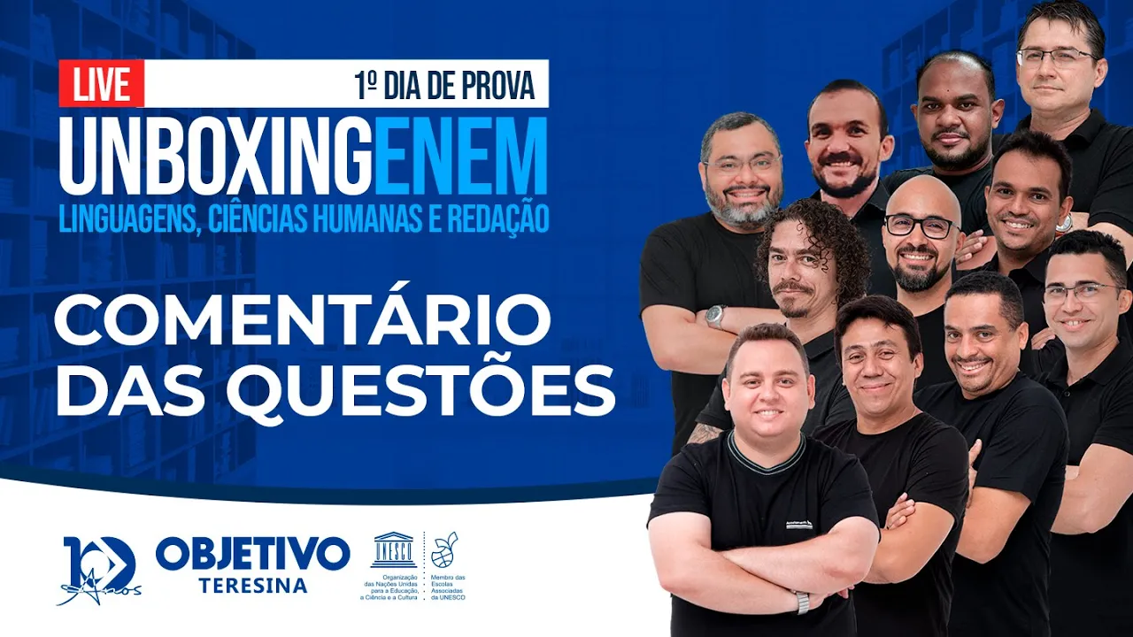 COMENTÁRIO DE PROVAS 1º DIA ENEM - UNBOXING ENEM