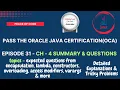 Java Certification-OCA Exam Questions Chapter 4 Summary