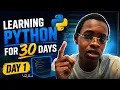 I m learning Python in 30 Days Day 1 Strings