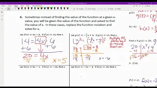 2-3 TEKS 12B Function Notation