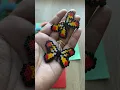 Perler Beads Butterfly Earrings Handmade Earrings