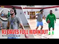 North Carolina Legend RJ Davis Works Out With Coach Rob Allen
