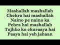 Download Lagu Ek Tha Tiger - Mashallah Lyrics HD  720p