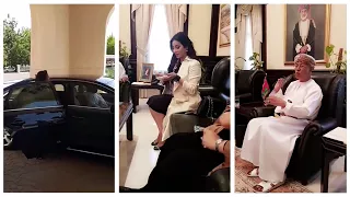 لجين عمران في زيارة رسميه لمكتب مستشار جلالة السلطان قابوس 