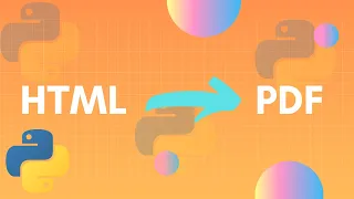 Convert Html To PDF Using Python - 2020