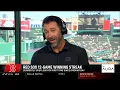 Lou Merloni on NESN talks the Red Sox remarkable winning streak as they look to sweep the Rays