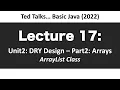 CSCI1583 - Lecture 17 ArrayList Class