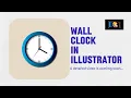 How to draw a wall clock in illustrator Adobe illustrator tutorial