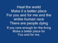 Download Lagu michael jackson - heal the world lyrics
