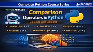 Comparison Operators in Python Explained with Examples Python AI Based Python Course series