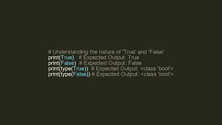 Python - True and False Boolean Types