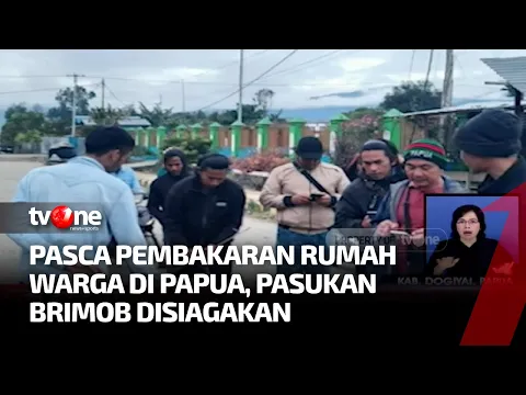 Pasukan Brimob Disiagakan Pasca Pembakaran Rumah Warga di Papua