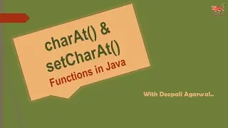 charAt setChartAt in Java Methods Used in StringBuffer Class CORE JAVA Hindi