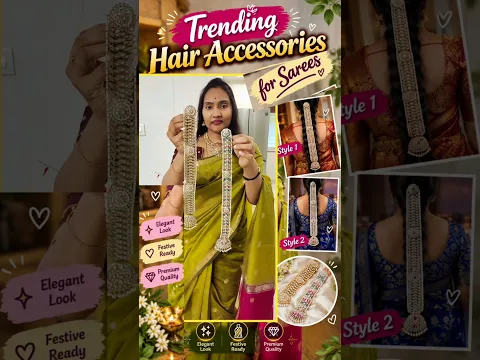 meesho లో కొత్తగా వచ్చిన hair accessories 😍 అదిరిపోయాయి అంటారు ఇవి చూసాక @householdproductsusha