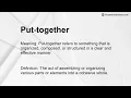 Put-together Meaning