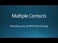 Multiple Contacts Including 2025-26 Rule Change