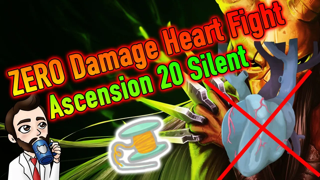 Perfect No Damage Heart Fight! | Ascension 20 The Silent | Slay the Spire Heart Run