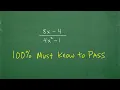 100 of Math Students MUST know this to PASS Algebra