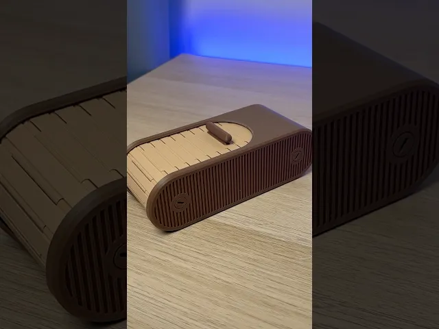 Capsule Tambour Box | Roll top Storage | Organizer video thumbnail