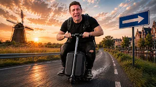 Riding a Suitcase 100 Miles to Amsterdam Almost Broke Me