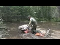 Suzuki 250 Quadrunner snorkelled and ripping it up old school