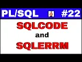 Tutorial Why we use SQLCODE and SQLERRM in PLSQL