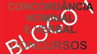 Concordância Nominal e Verbal