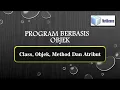 1 Class Objek Method dan Atribut Pemograman Berbasis Objek Netbeans