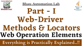 Selenium methods examples Selenium web-driver methods java selenium locators tutorial PART - 1