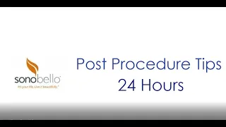 Sono Bello 24 Post Procedure