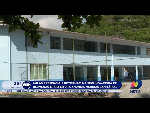 Aulas presencias retornam na próxima segunda-feira em Blumenau