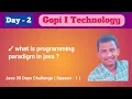 Day-2 Types of Programming Paradigm Core Java Java Full Stack Course Java 30 Days Challeng-1