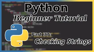 isDigit and isAlpha - Python Tutorial Part 37