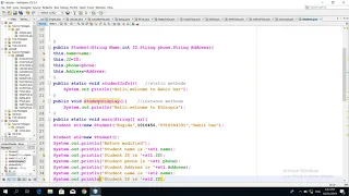 how to access java instance methods and instance variables and static methods and static variables c
