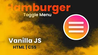 Hamburger Toggle Menu Vanilla JS