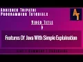 Features Of Java Part-3 Java Tutorials Features of Java java features