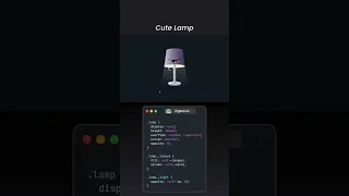 Cute Lamp Animation using HTML CSS JavaScript Creative Mini Project for Beginners