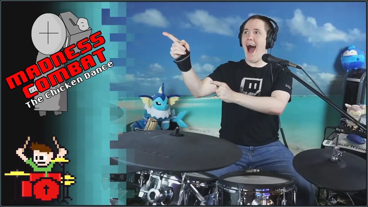 The Chicken Dance (Madness Combat) On Drums!