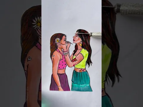 Getting ready for the guy we both think 😌💕#art #drawing #betrayal #youtubeshorts