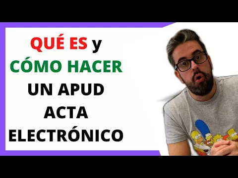 Download MP3 QUÉ ES y CÓMO HACER un APUD ACTA ELECTRÓNICO o PODER PARA PLEITOS ELECTRÓNICO