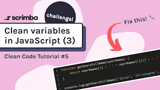 Clean Variables in JavaScript Clean Code Tutorial
