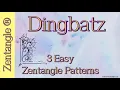 3 Easy Zentangle Patterns Step by Step for Beginners
