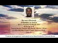 MTV OBITUARIES FOR FRIDAY 15th AUGUST 2025