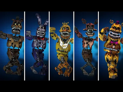 Download MP3 FNaF Nightmare Animatronics Electro Swing Dance Fortnite Emote Animations