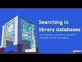 Searching in Library Databases