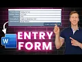 Create a Data Entry Form for MS Word in 10 Minutes using Python PySimpleGUI docxtpl Tutorial