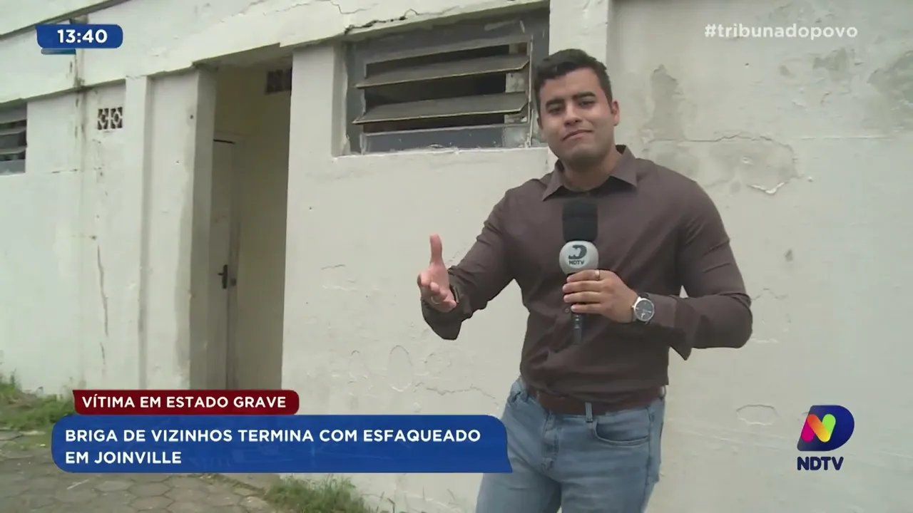 Vítima em estado grave: briga de vizinhos termina com esfaqueado em Joinville