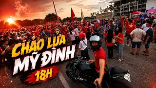 Phóng ZX10R Ra Mỹ Đình Xem Không Khí Trước Giờ Bóng Lăn