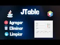 JTable in JAVA Add Delete and Clear Rows Easy and Fast NetBeans